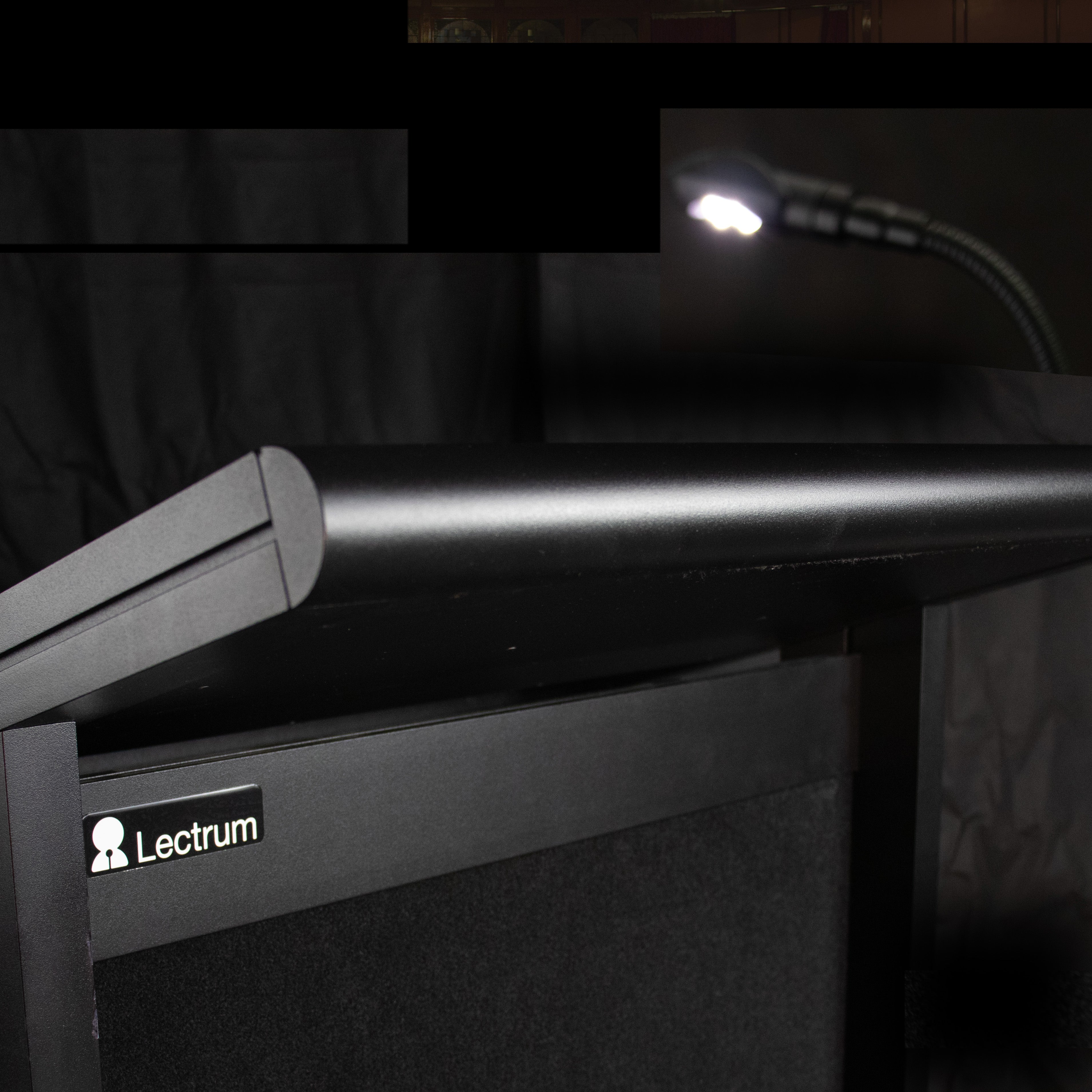 L20S Lectrum Classic Lectern – Dual XLR Inputs & Reading Light