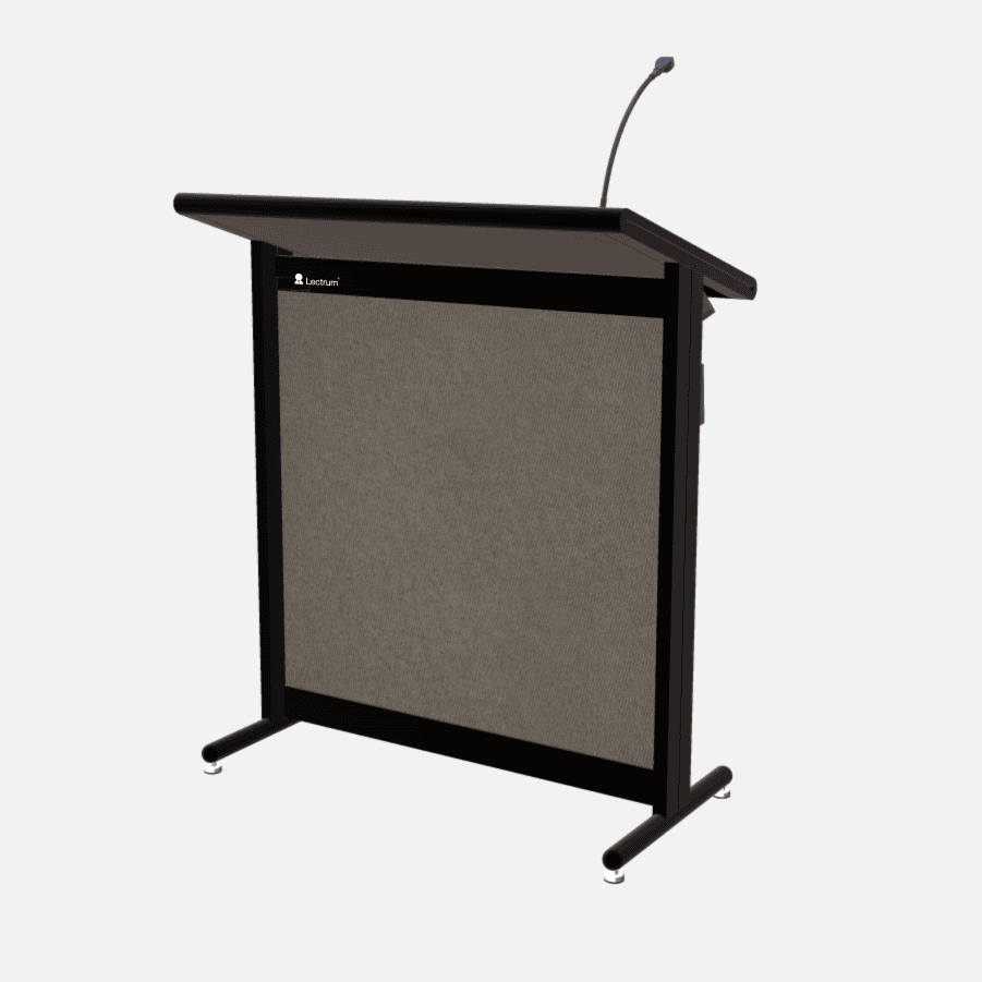 L900 Classic Lectern, extra wide, 2 XLR inputs, reading light & power supply