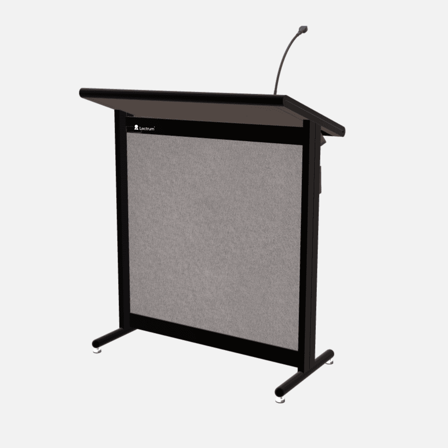 L900 Classic Lectern, extra wide, 2 XLR inputs, reading light & power supply