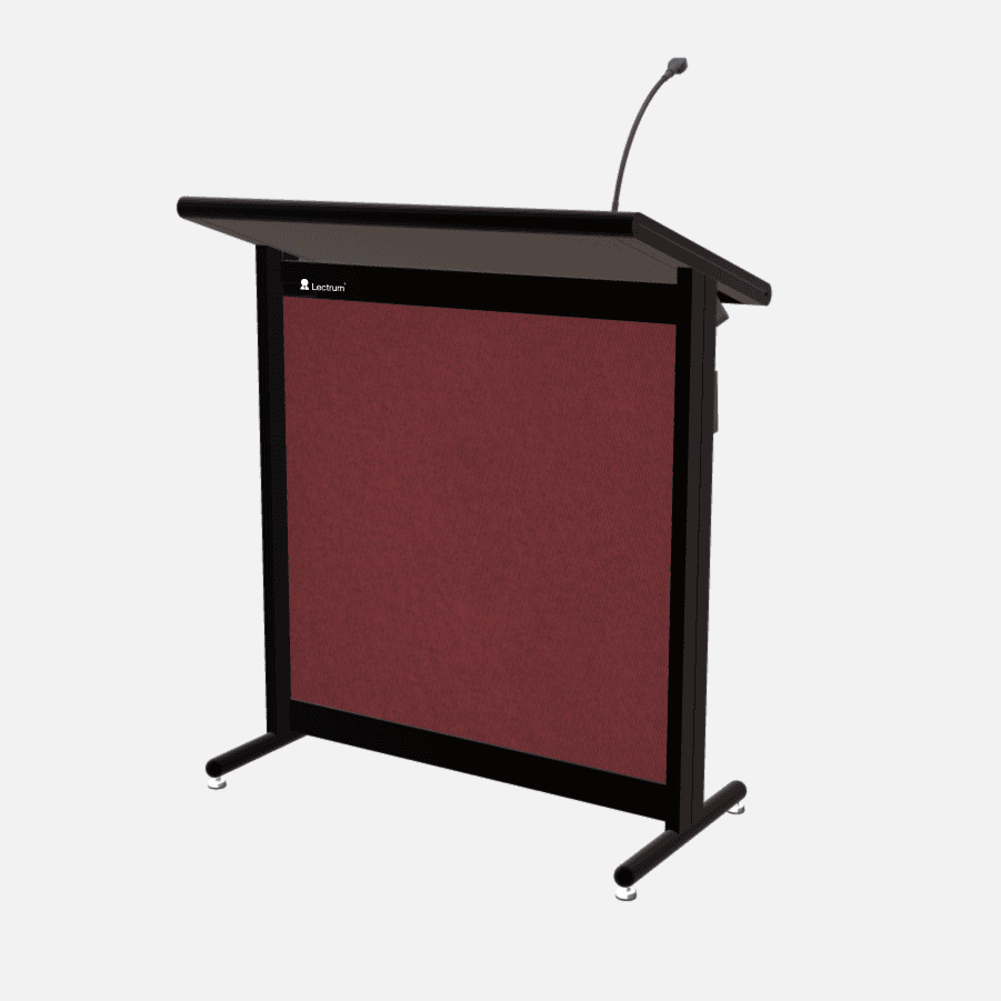 L900 Classic Lectern, extra wide, 2 XLR inputs, reading light & power supply