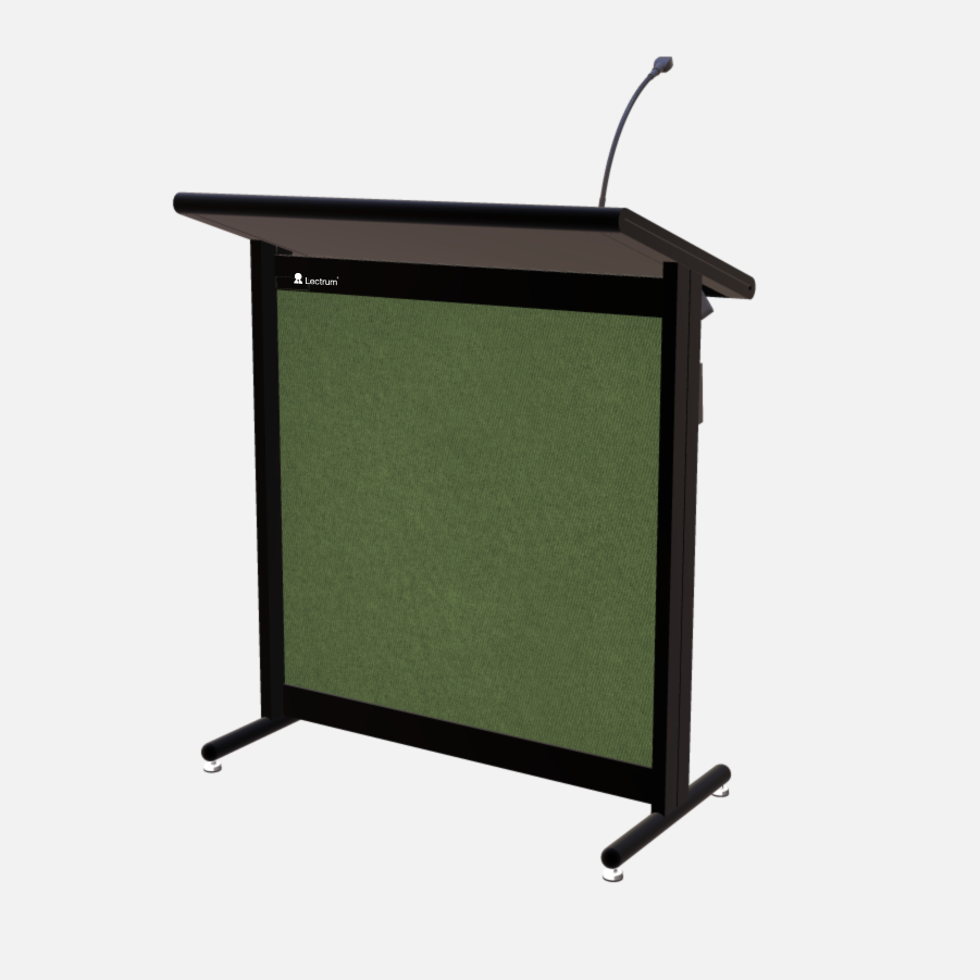 L900 Classic Lectern, extra wide, 2 XLR inputs, reading light & power supply