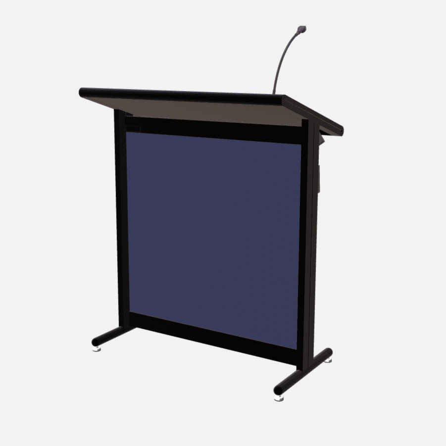 L900 Classic Lectern, extra wide, 2 XLR inputs, reading light & power supply
