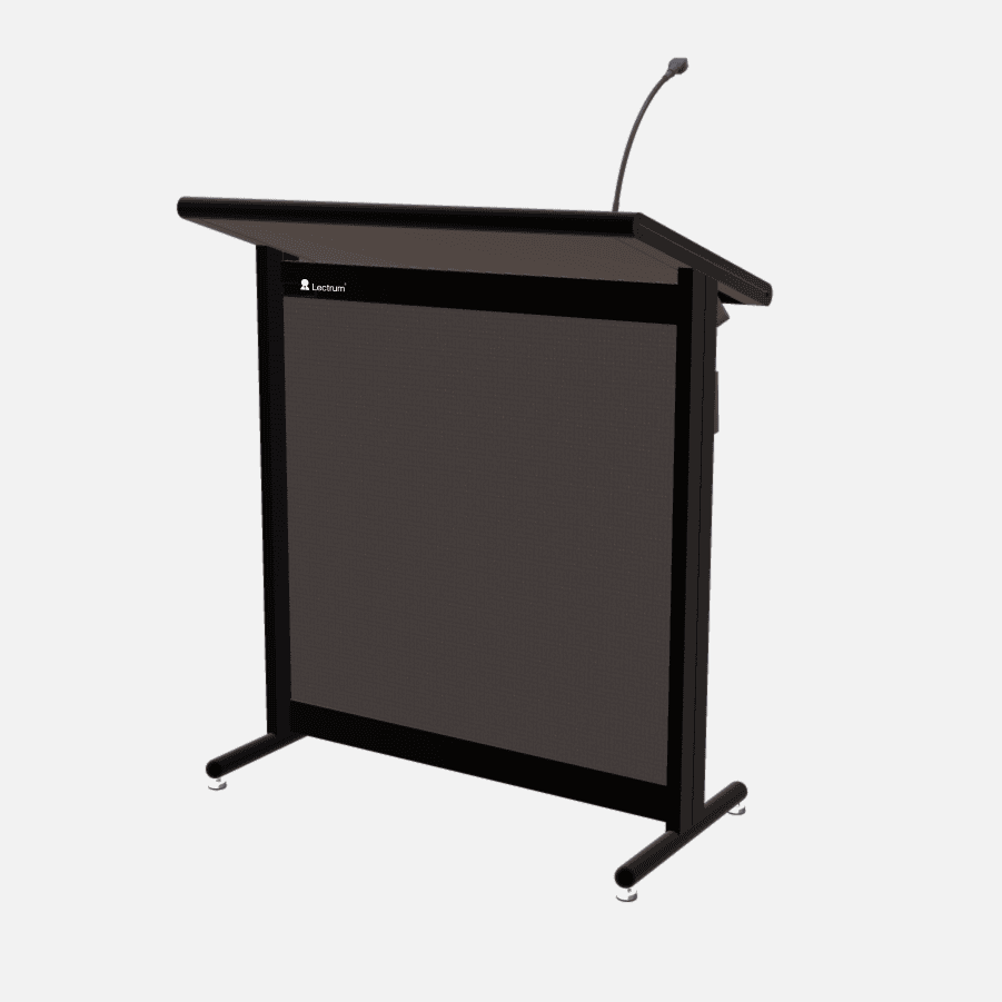 L900 Classic Lectern, extra wide, 2 XLR inputs, reading light & power supply