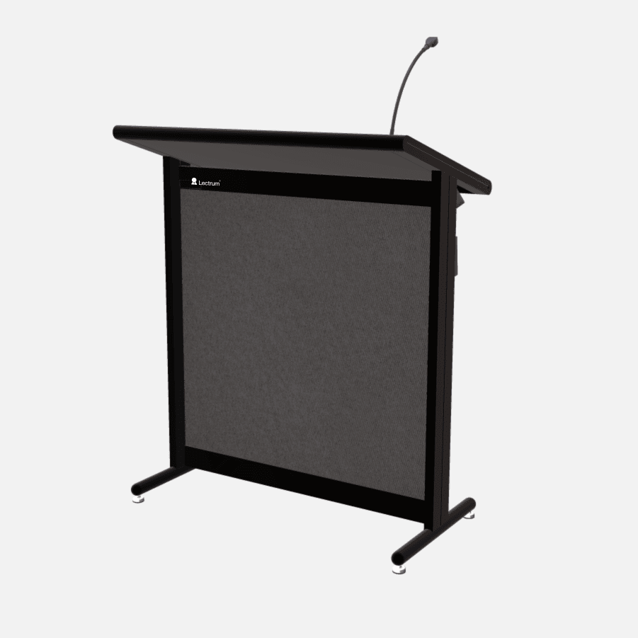 L900 Classic Lectern, extra wide, 2 XLR inputs, reading light & power supply