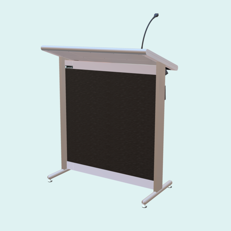L900 Classic Lectern, extra wide, 2 XLR inputs, reading light & power supply