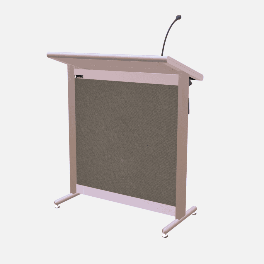 L900 Classic Lectern, extra wide, 2 XLR inputs, reading light & power supply