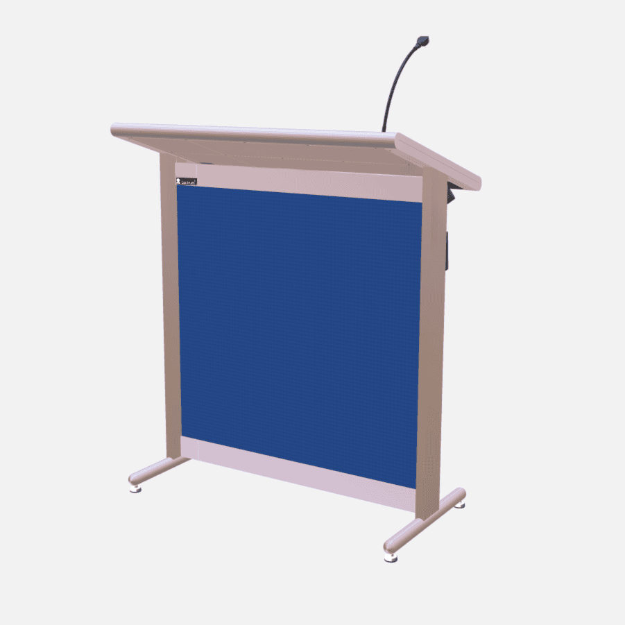 L900 Classic Lectern, extra wide, 2 XLR inputs, reading light & power supply