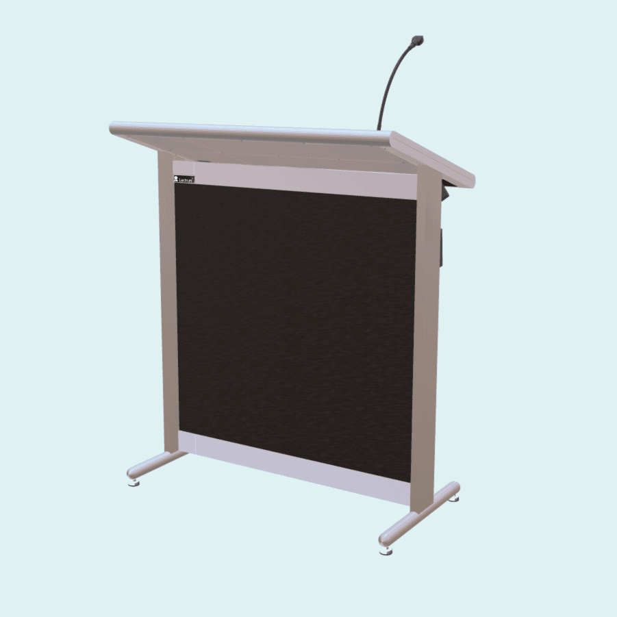 L900 Classic Lectern, extra wide, 2 XLR inputs, reading light & power supply
