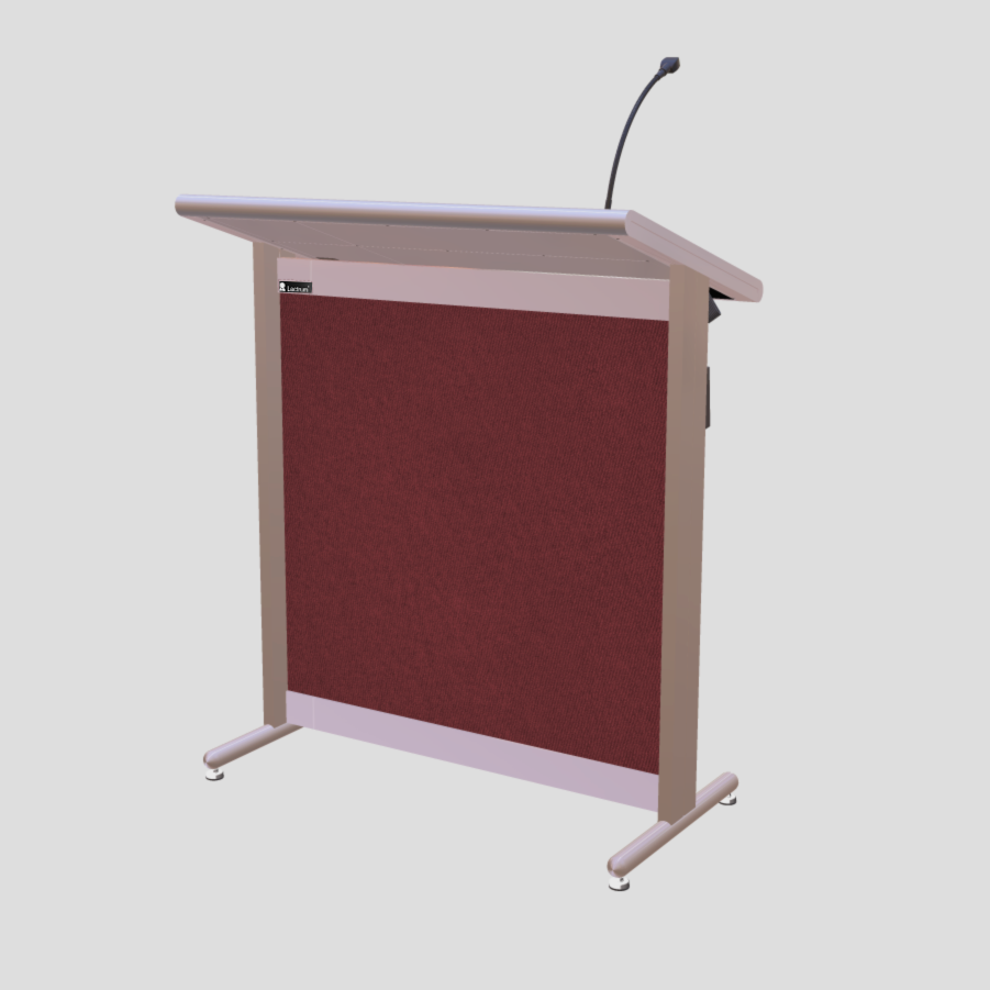 L900 Classic Lectern, extra wide, 2 XLR inputs, reading light & power supply