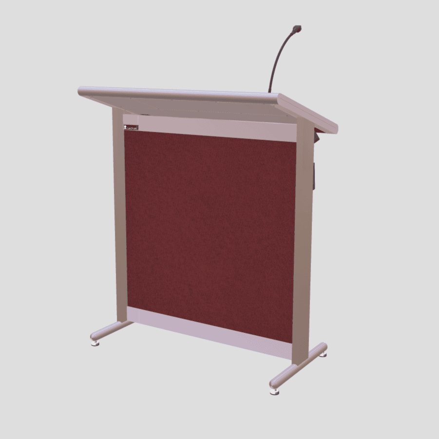 L900 Classic Lectern, extra wide, 2 XLR inputs, reading light & power supply