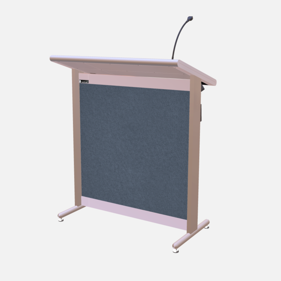 L900 Classic Lectern, extra wide, 2 XLR inputs, reading light & power supply