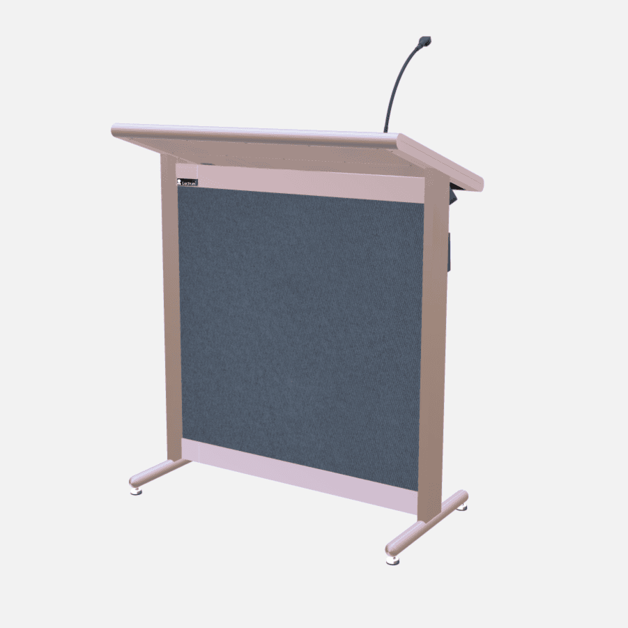 L900 Classic Lectern, extra wide, 2 XLR inputs, reading light & power supply