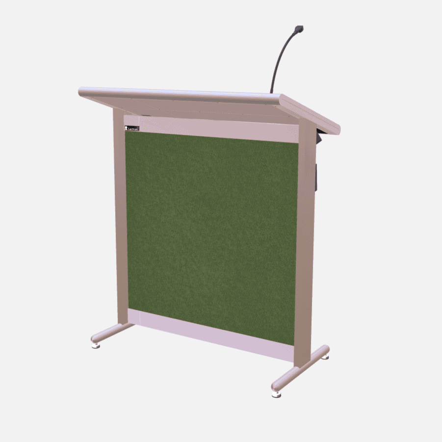 L900 Classic Lectern, extra wide, 2 XLR inputs, reading light & power supply