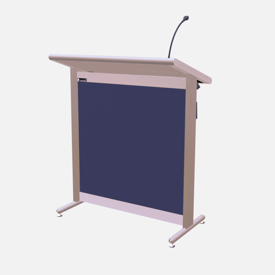 L900 Classic Lectern, extra wide, 2 XLR inputs, reading light & power supply