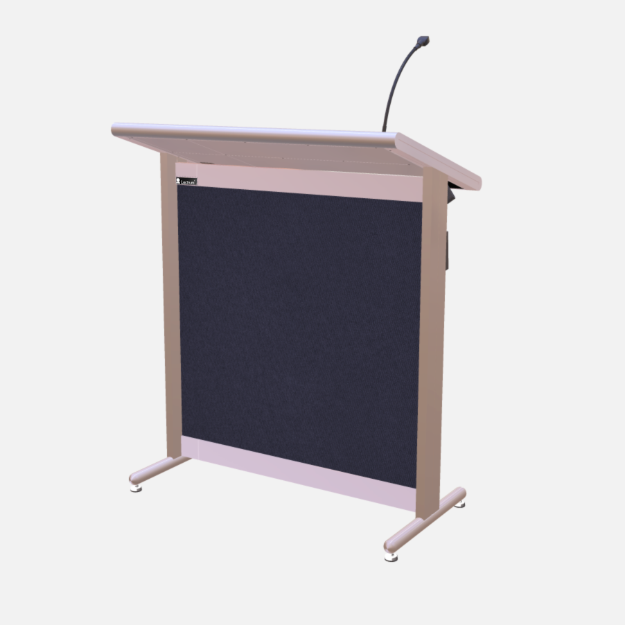 L900 Classic Lectern, extra wide, 2 XLR inputs, reading light & power supply