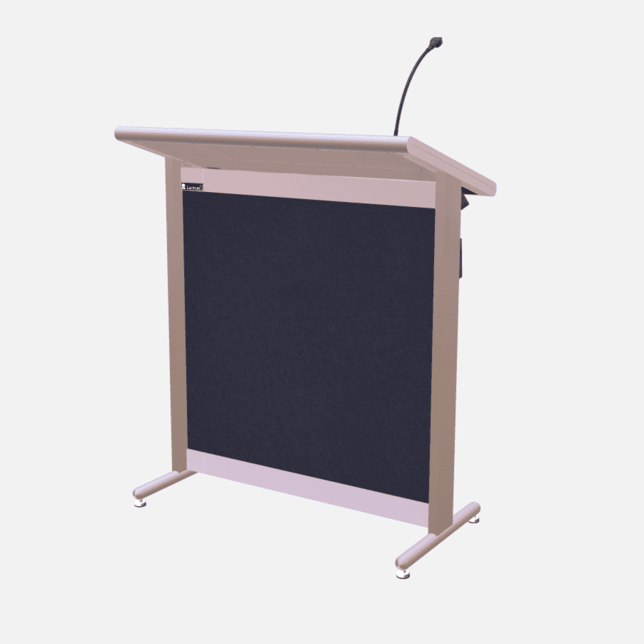 L900 Classic Lectern, extra wide, 2 XLR inputs, reading light & power supply