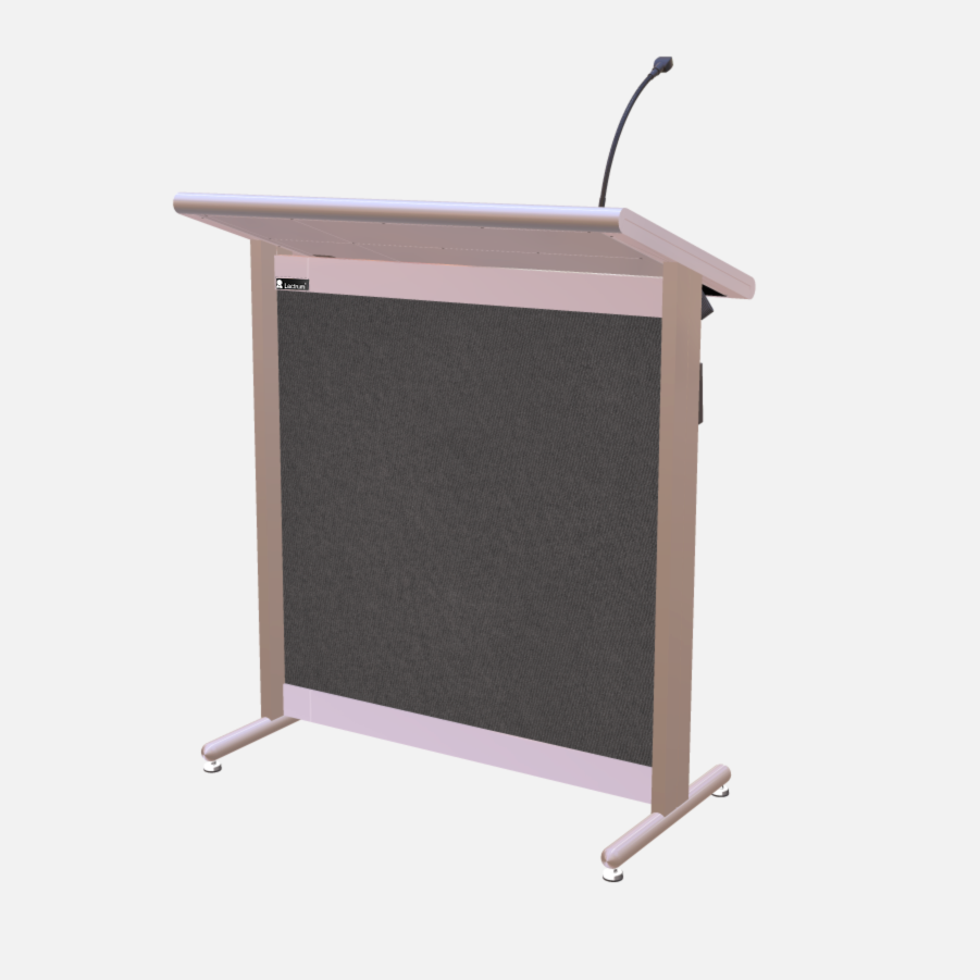 L900 Classic Lectern, extra wide, 2 XLR inputs, reading light & power supply