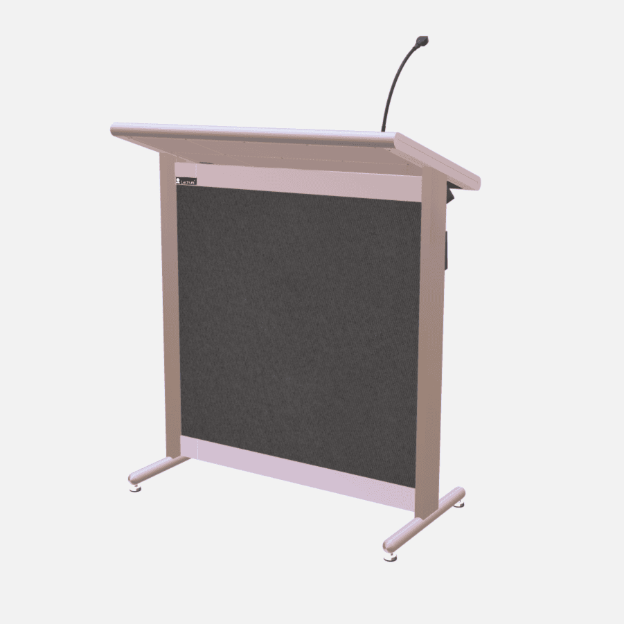 L900 Classic Lectern, extra wide, 2 XLR inputs, reading light & power supply