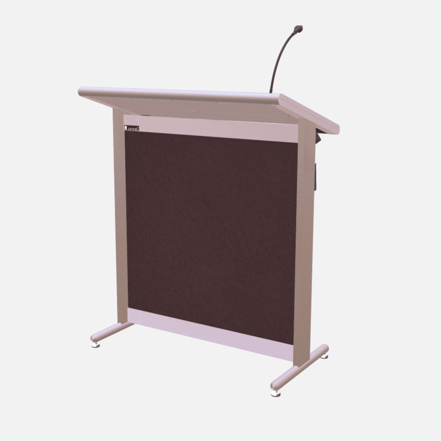 L900 Classic Lectern, extra wide, 2 XLR inputs, reading light & power supply