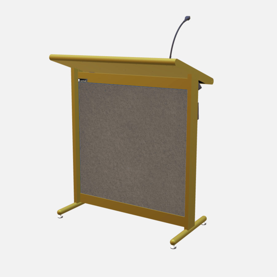 L900 Classic Lectern, extra wide, 2 XLR inputs, reading light & power supply