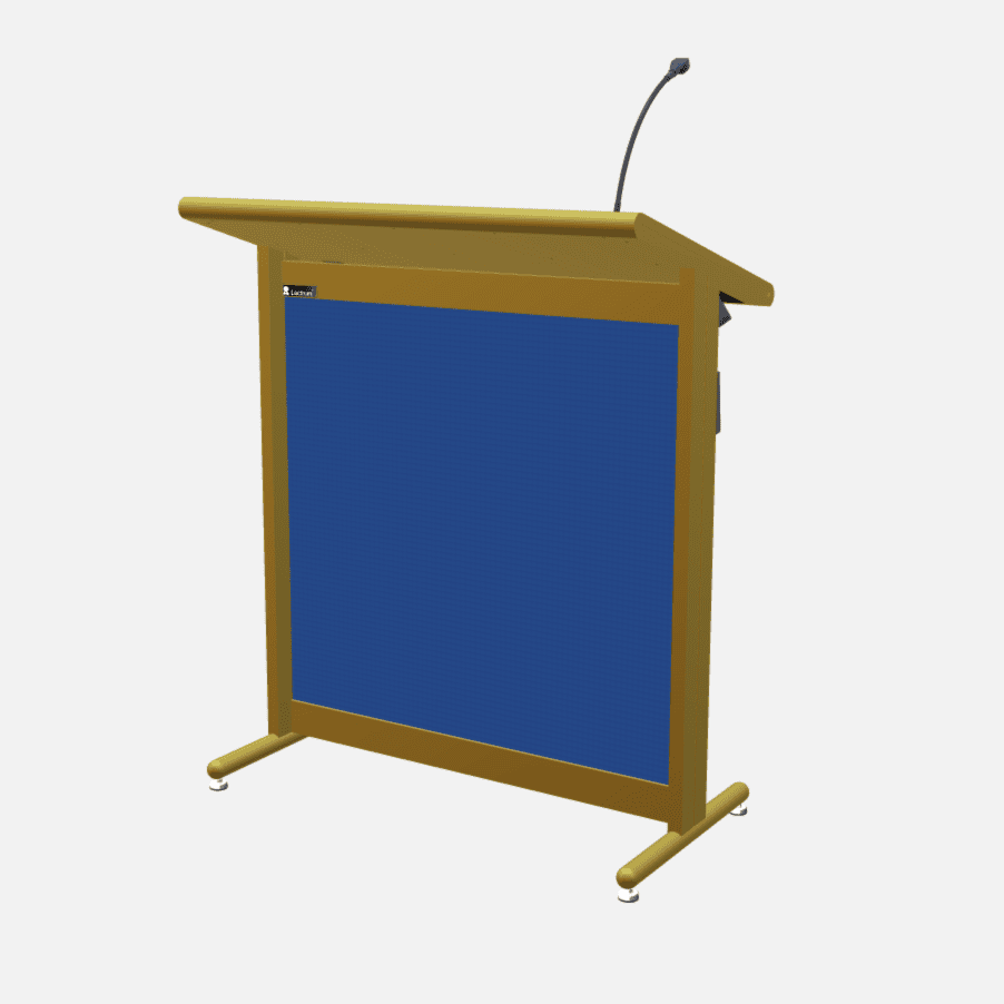 L900 Classic Lectern, extra wide, 2 XLR inputs, reading light & power supply