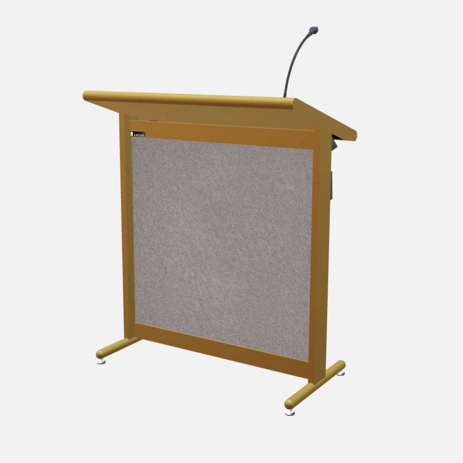 L900 Classic Lectern, extra wide, 2 XLR inputs, reading light & power supply