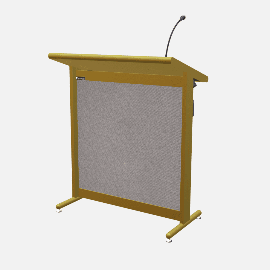 L900 Classic Lectern, extra wide, 2 XLR inputs, reading light & power supply