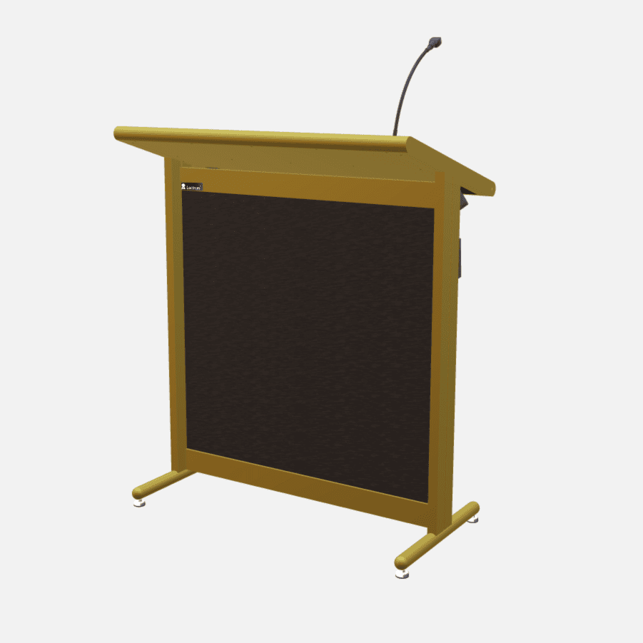 L900 Classic Lectern, extra wide, 2 XLR inputs, reading light & power supply