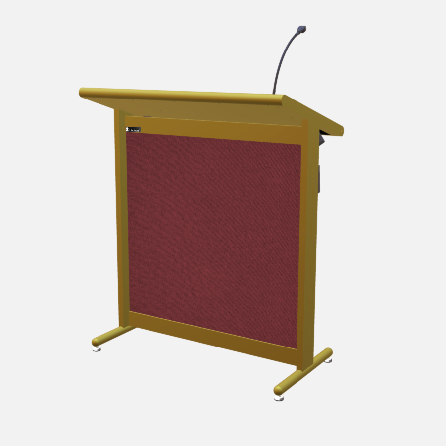 L900 Classic Lectern, extra wide, 2 XLR inputs, reading light & power supply