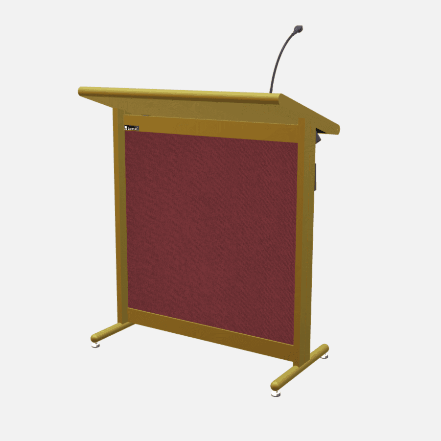 L900 Classic Lectern, extra wide, 2 XLR inputs, reading light & power supply