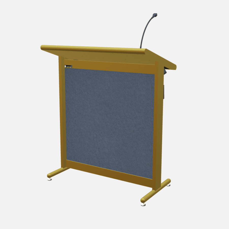 L900 Classic Lectern, extra wide, 2 XLR inputs, reading light & power supply