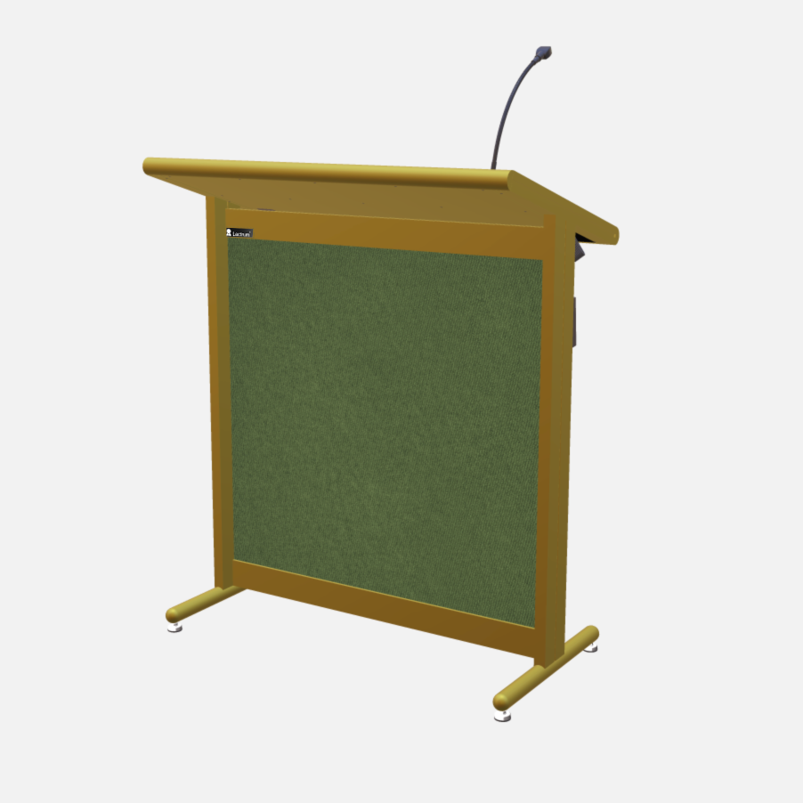 L900 Classic Lectern, extra wide, 2 XLR inputs, reading light & power supply
