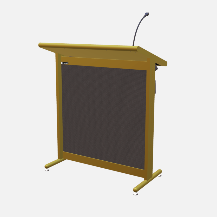 L900 Classic Lectern, extra wide, 2 XLR inputs, reading light & power supply
