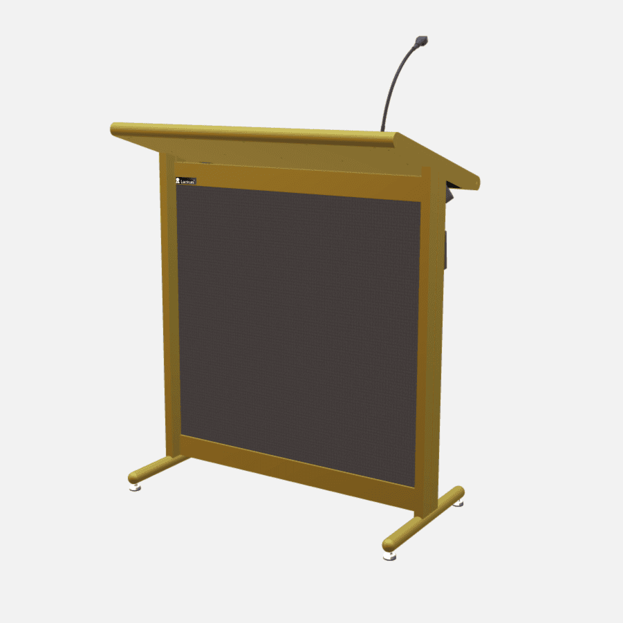 L900 Classic Lectern, extra wide, 2 XLR inputs, reading light & power supply