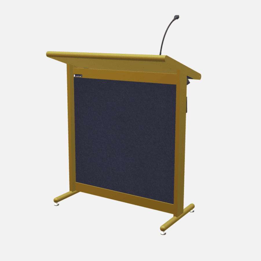 L900 Classic Lectern, extra wide, 2 XLR inputs, reading light & power supply