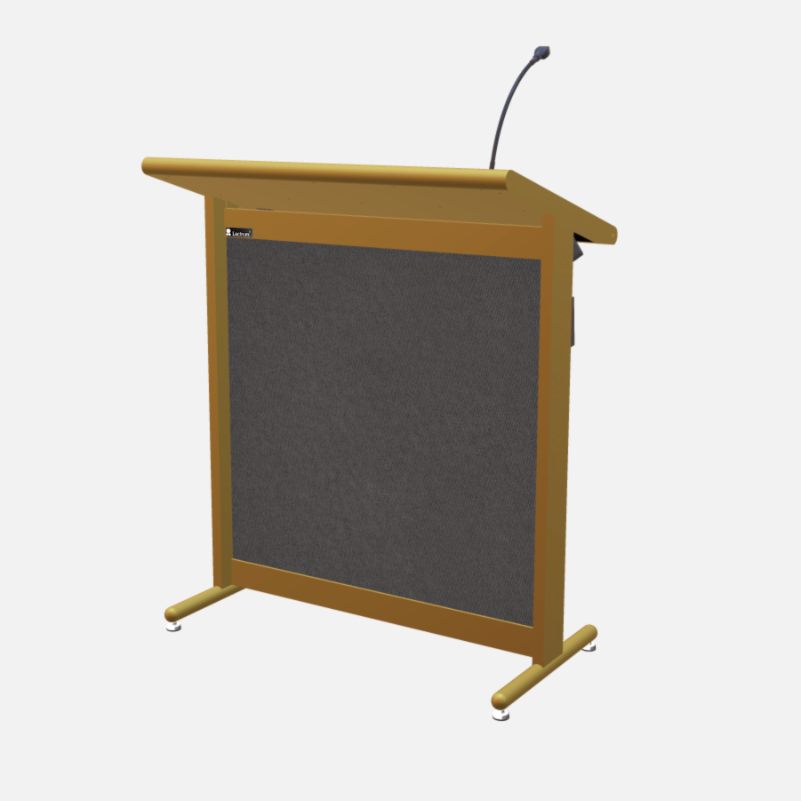 L900 Classic Lectern, extra wide, 2 XLR inputs, reading light & power supply