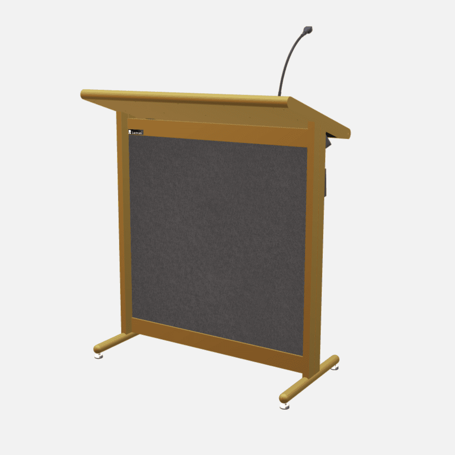 L900 Classic Lectern, extra wide, 2 XLR inputs, reading light & power supply