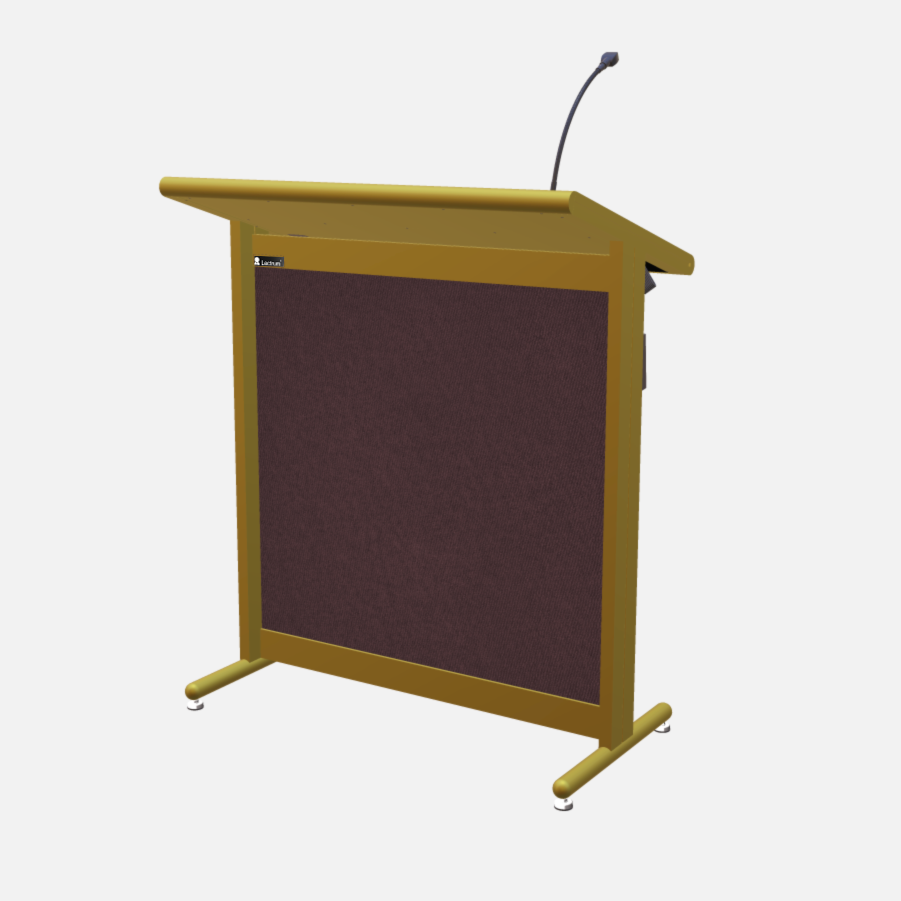 L900 Classic Lectern, extra wide, 2 XLR inputs, reading light & power supply