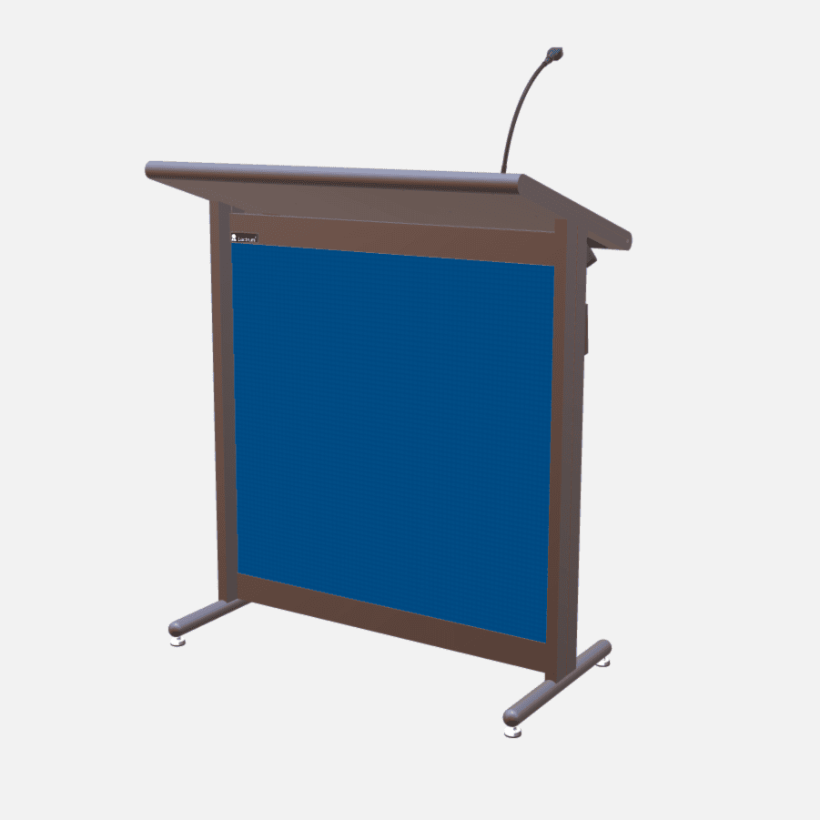 L900 Classic Lectern, extra wide, 2 XLR inputs, reading light & power supply