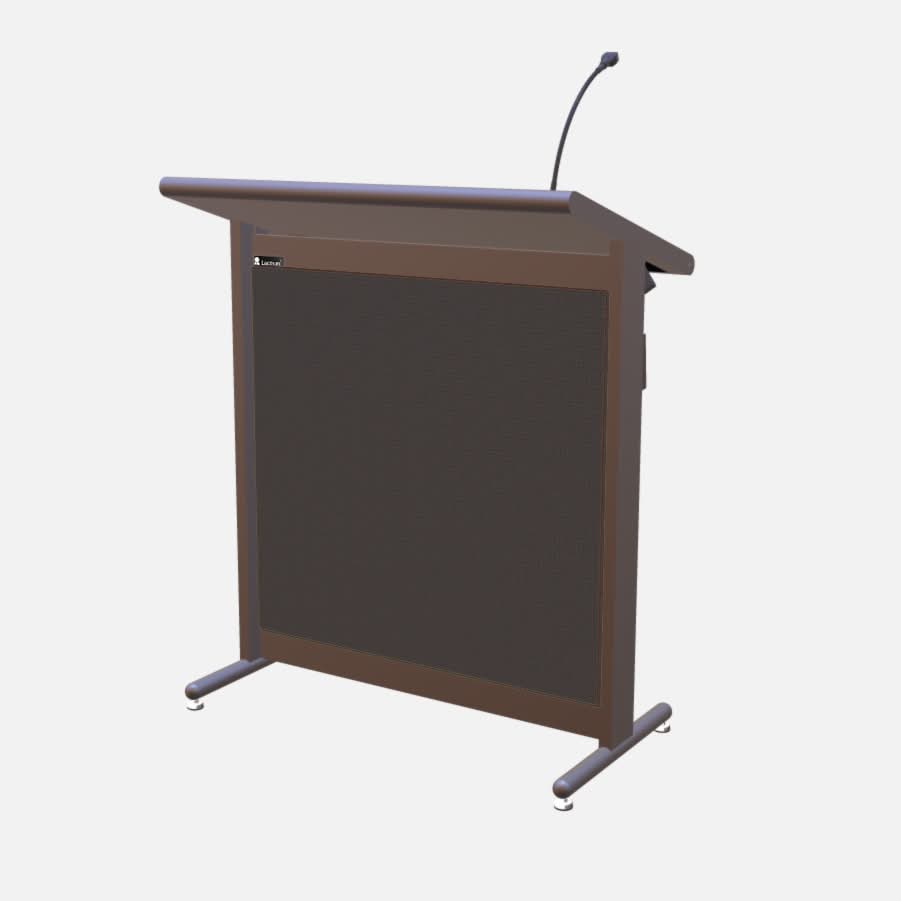 L900 Classic Lectern, extra wide, 2 XLR inputs, reading light & power supply