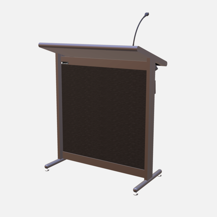 L900 Classic Lectern, extra wide, 2 XLR inputs, reading light & power supply