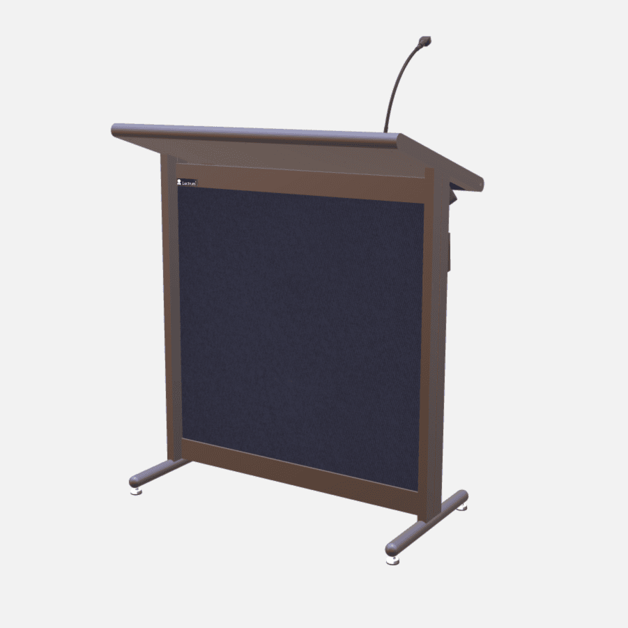 L900 Classic Lectern, extra wide, 2 XLR inputs, reading light & power supply
