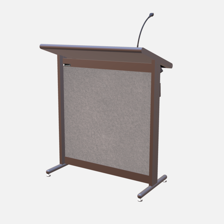 L900 Classic Lectern, extra wide, 2 XLR inputs, reading light & power supply