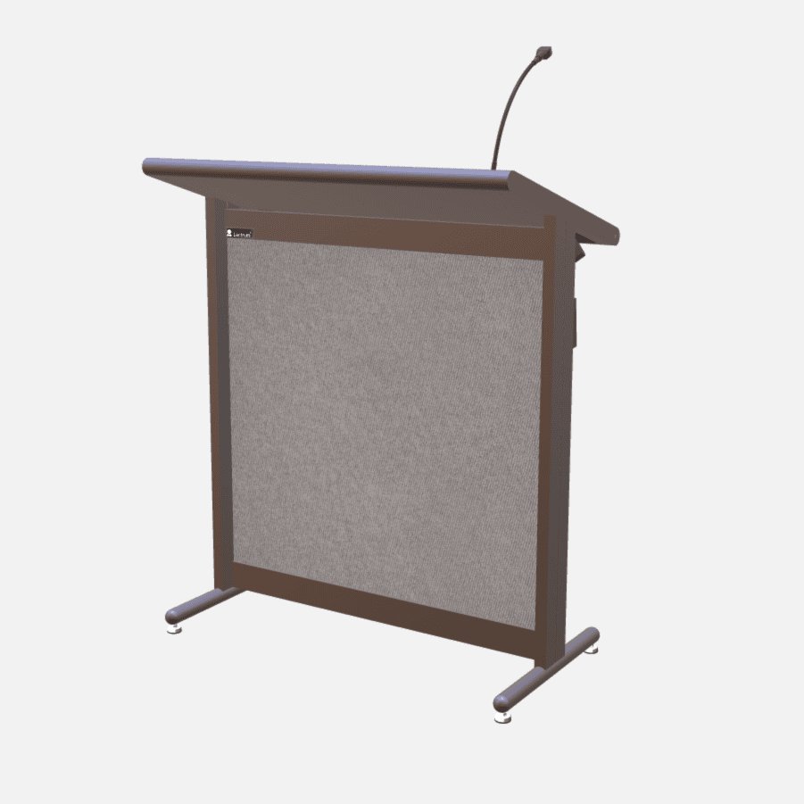 L900 Classic Lectern, extra wide, 2 XLR inputs, reading light & power supply