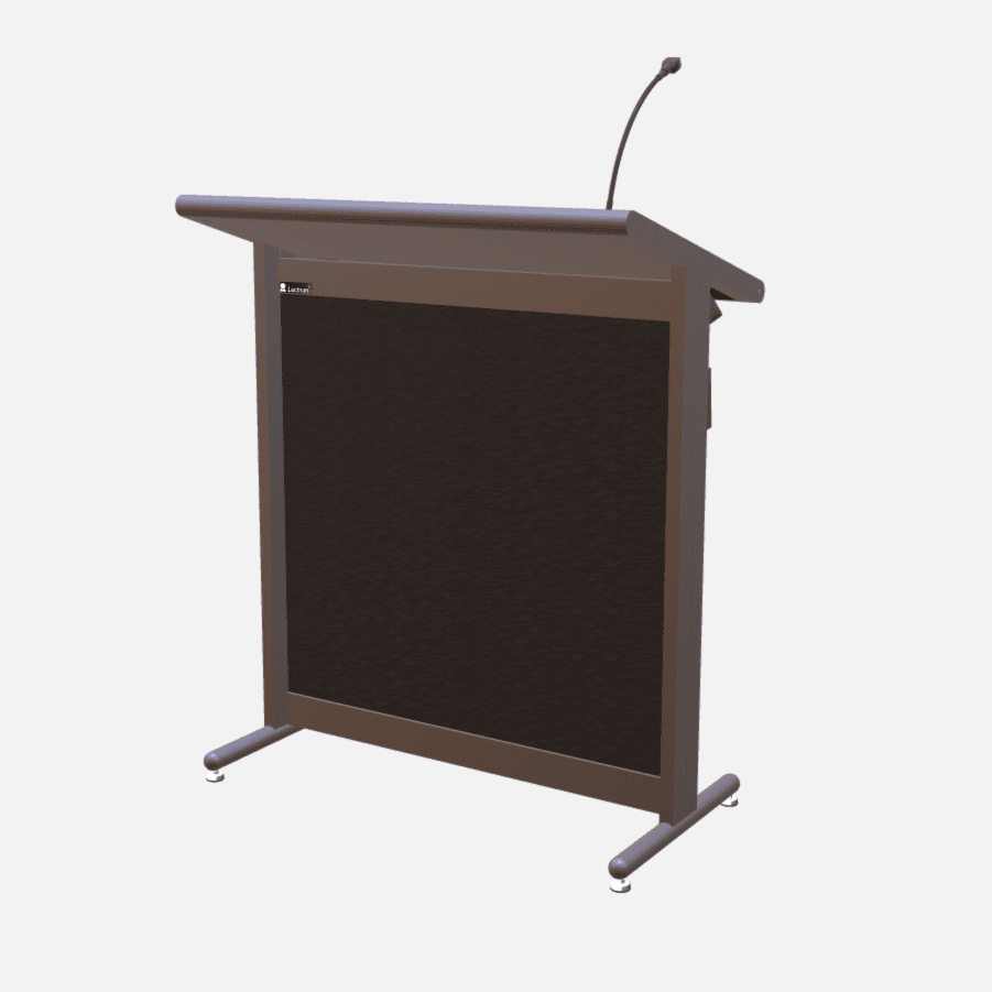 L900 Classic Lectern, extra wide, 2 XLR inputs, reading light & power supply