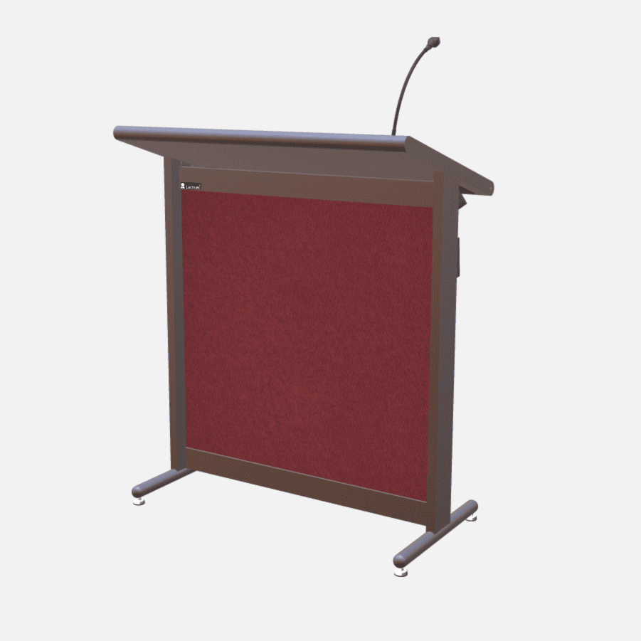 L900 Classic Lectern, extra wide, 2 XLR inputs, reading light & power supply