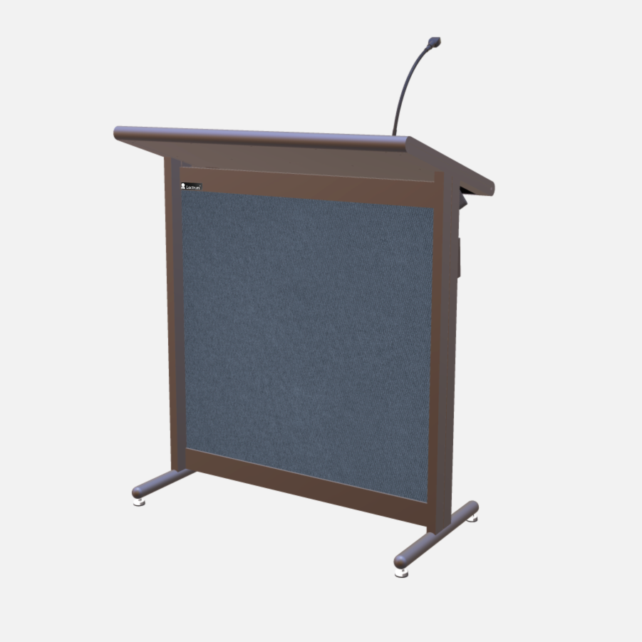 L900 Classic Lectern, extra wide, 2 XLR inputs, reading light & power supply