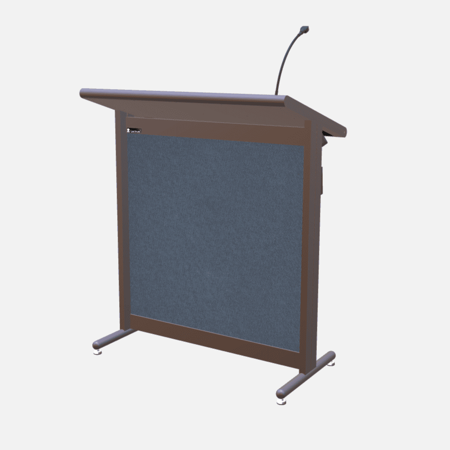 L900 Classic Lectern, extra wide, 2 XLR inputs, reading light & power supply