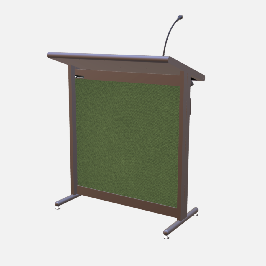 L900 Classic Lectern, extra wide, 2 XLR inputs, reading light & power supply