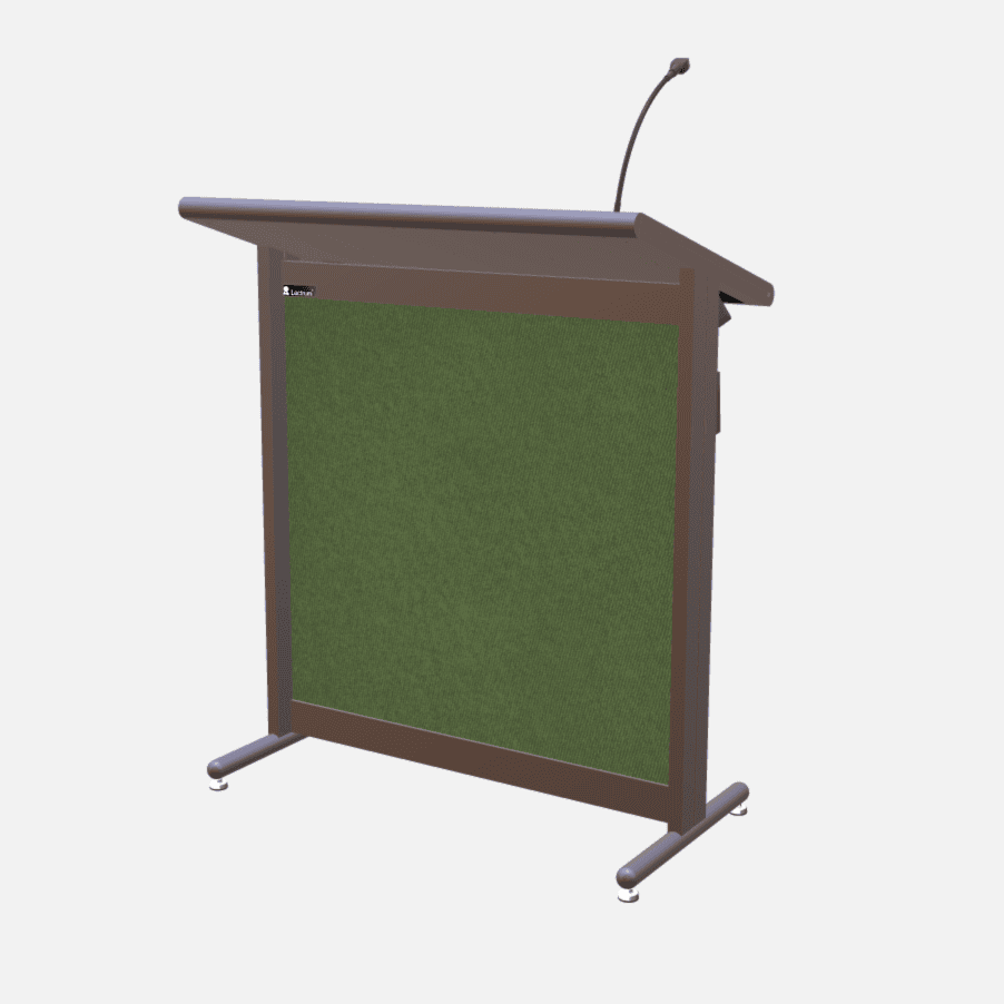 L900 Classic Lectern, extra wide, 2 XLR inputs, reading light & power supply